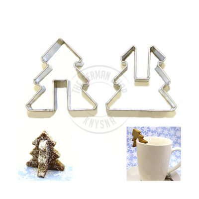 Cookie Cutter Mini 3D Fir Tree 4.5×4.5 cm