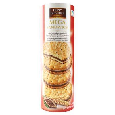 Feiny Mega Sandwich Biscuits with Cocoa Cream Filling 500g