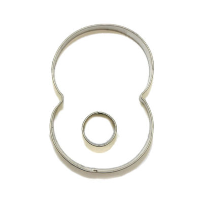 Cookie Cutter Number Eight 10x7cm
