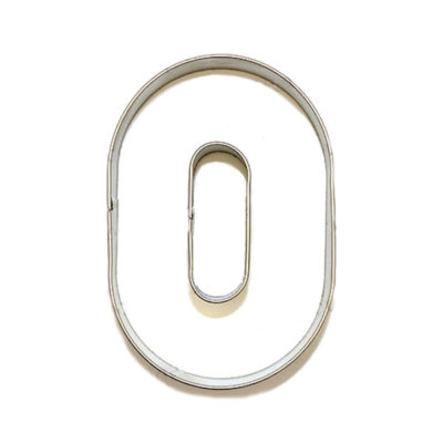 Number Zero Cookie Cutter 10×6.5cm