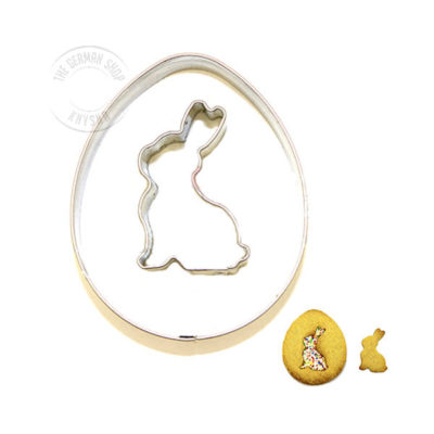 Cookie Cutter Set Sitting Bunny Mini And Egg 8×6.5cm