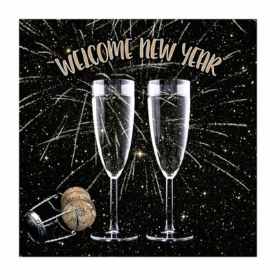 Serviettes "Welcome New Year" 20 x 3ply 33x33cm