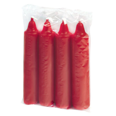 Advent Candles Red / Adventskerzen Red 4pc