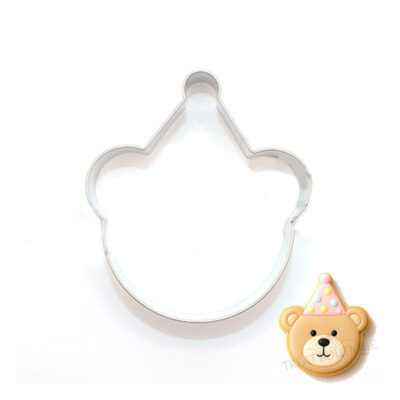 Cookie Cutter Bear With Party Hat 9×7.5cm