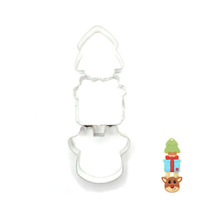 Cookie Cutters Festive Trio Mini Set – Fir Tree Mini, Gift Mini, Reindeer Face Mini