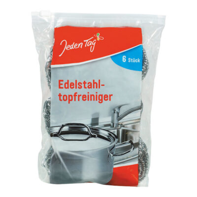 JT Stainless Steel Scourers 6pc
