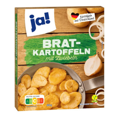JA! Bratkartoffeln mit Zwiebel / Fried Potato with Onions 400g Expiry Date 25.9.2026