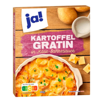 JA! Kartoffelgratin in Käse-Sahnesauce 400g Expiry date 20.9.2026