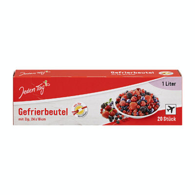 Jeden Tag Gefrierbeutel / Freezer Bags with Zip 20 x 1liter