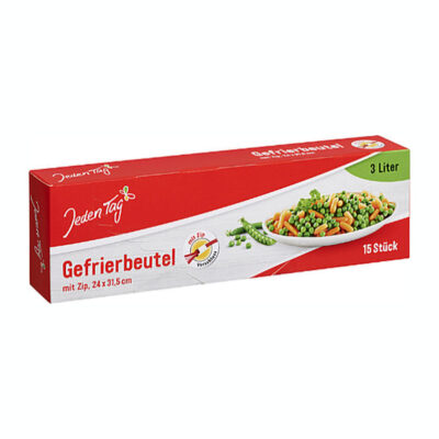 Jeden Tag Gefrierbeutel / Freezer Bags with Zip 15 x 3liters