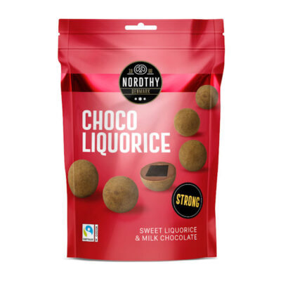 Nordthy Choco Liquorice Strong 110g Expiry date 15.9.2026