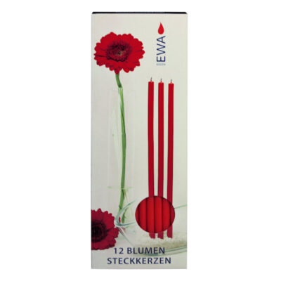 EWA Flower Arrangement Candles 12's Red