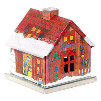 Räucherhaus Gift Set "Werkstadt Rot" mit Räucherkerzen 24stk