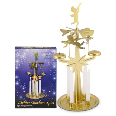Lichter-Glocken Spiel / Rotating Light Chime - Gold 25cm