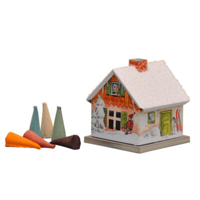 Räucherhaus Gift Set "Winter Schneemann" mit Räucherkerzen 24stk