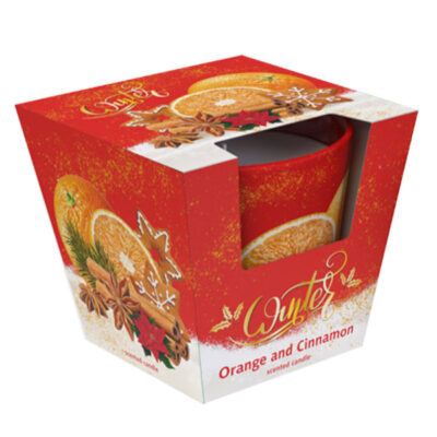 Scented Candle in Glass - Orange Cinnamon