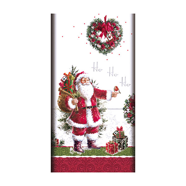 Tablecloth, cloth-like, Airlaid 120x180cm "HoHoHo"