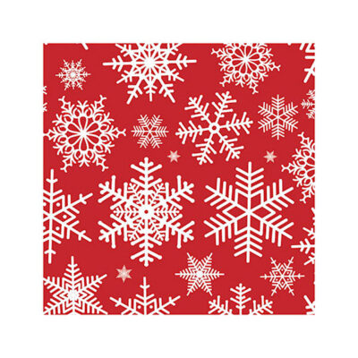 Serviettes 20 x 3ply "Snöstjärno" 25x25cm