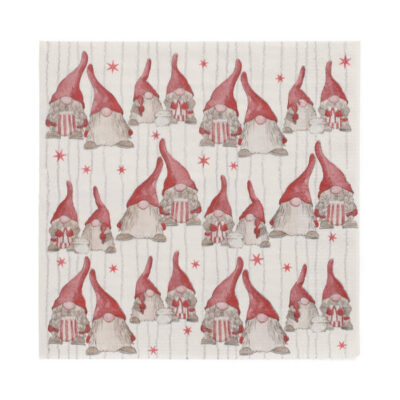 Serviettes 20 x 3ply "Tomten" 33x33cm
