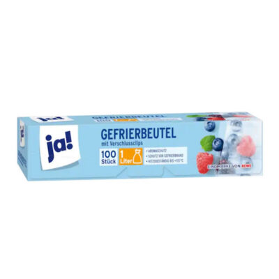 JA! Gefrierbeutel / Freezer Bags 100pc 1 liter